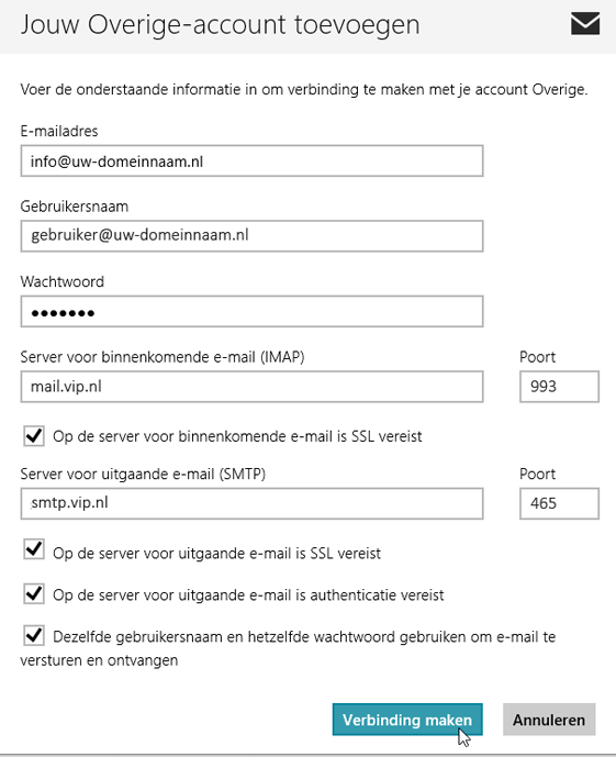 E-mail Windows 8 Instellen Of Verwijderen | KPN